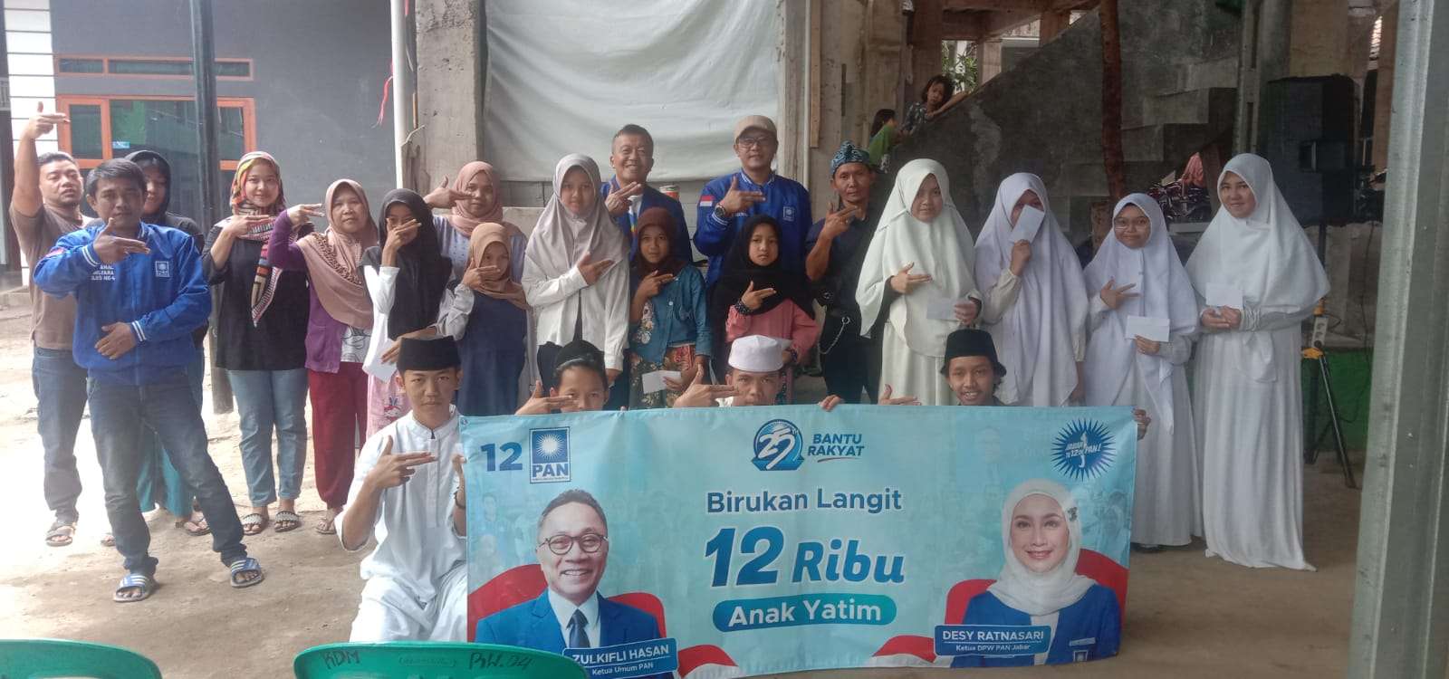 Puluhan Anak Yatim Dapatkan Santunan dari Partai Amanat Nasional