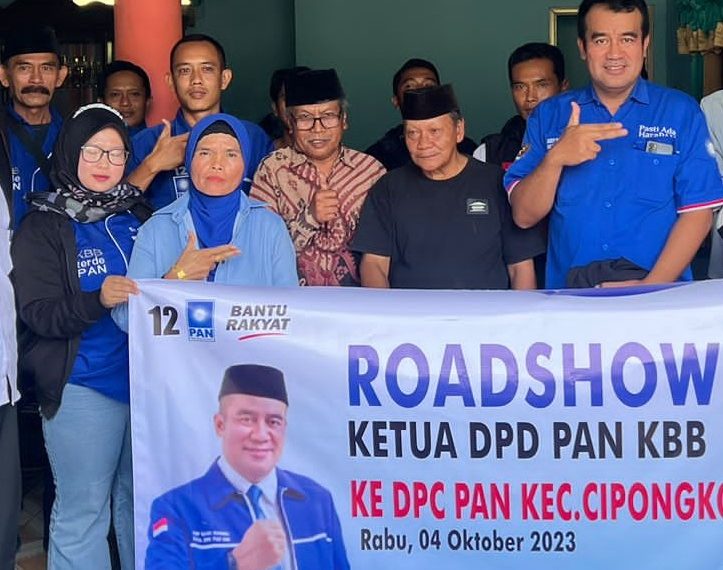 MANTAPKAN PERSIAPAN HADAPI PEMILU 2024, KETUA DPD PAN KBB ABR GELAR ROADSHOW